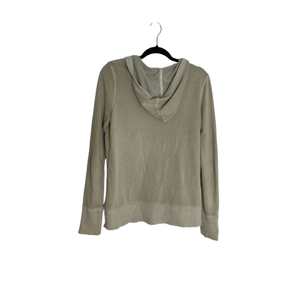 Aerie Hoodie Women size Medium Beige tan V Neck Hoodie Sweatshirt - Picture 2 of 7